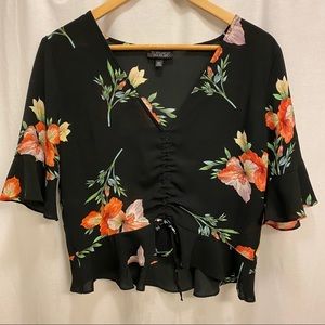 Topshop | Floral Hawaiian Blouse